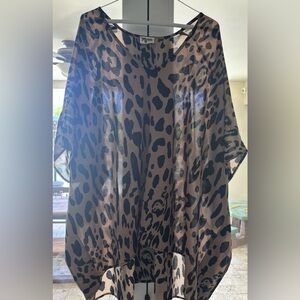 Show Me Your Mumu Sheer Leopard Cover Up - Women’s Medium